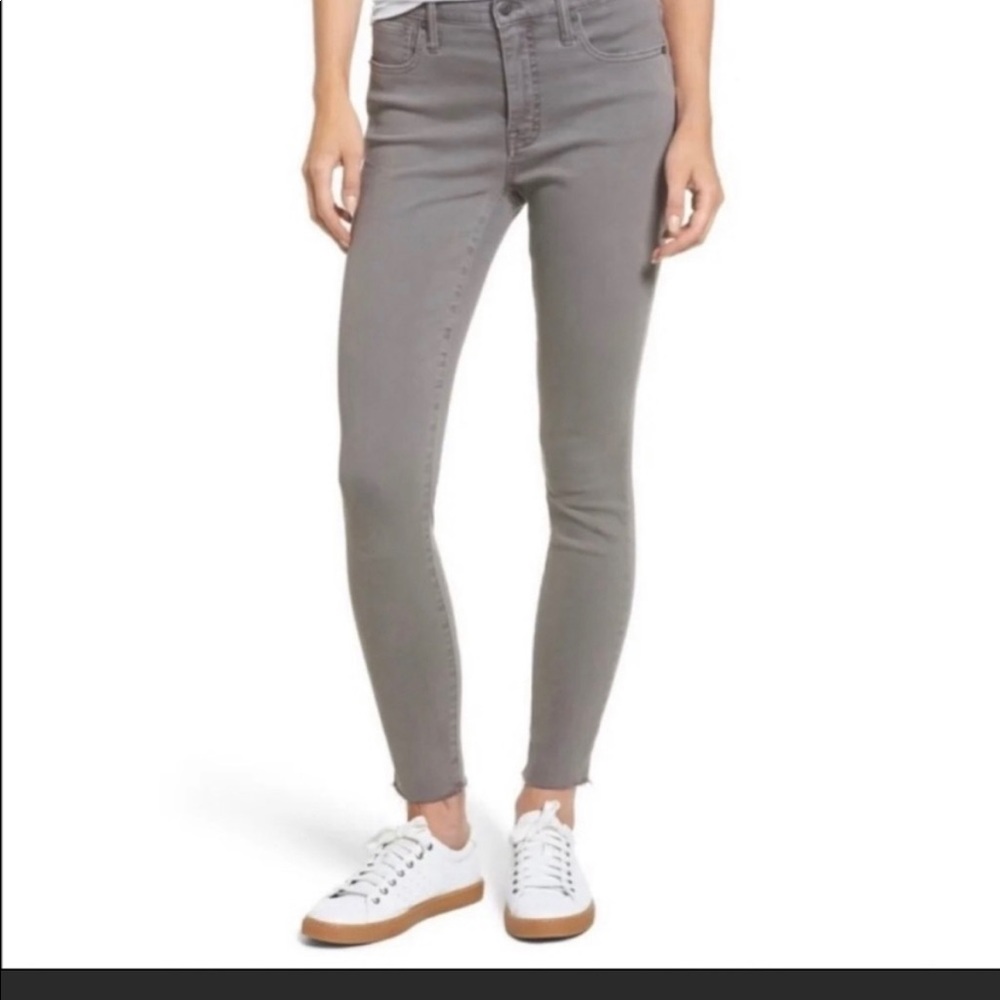 Madewell High Riser Skinny Gray Wash Size 25